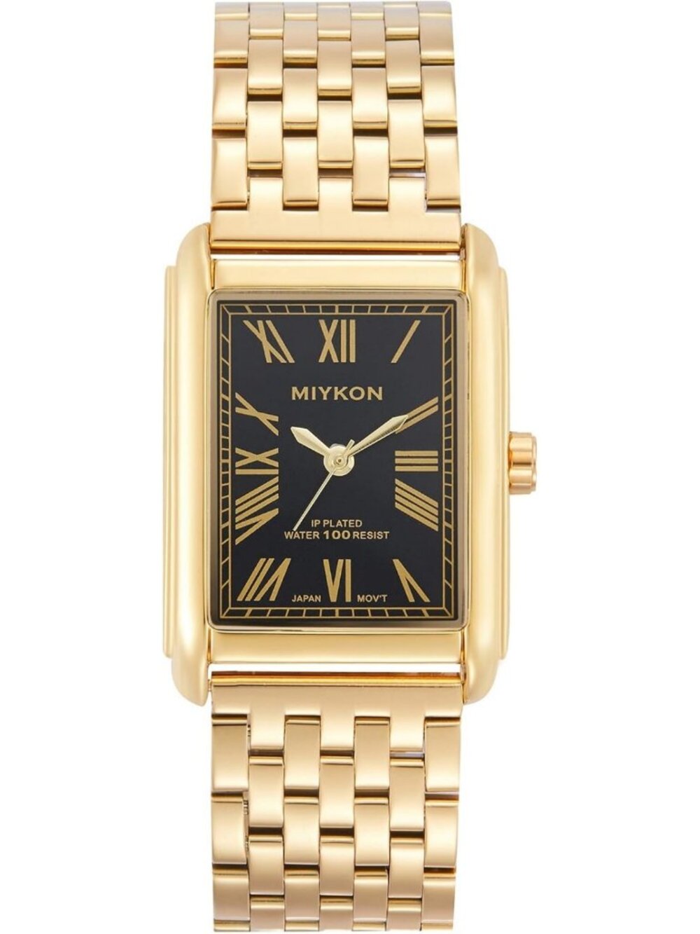 Vintage Men's Tank Dress Watch - Stainless Steel Bracelet, Water Resistant